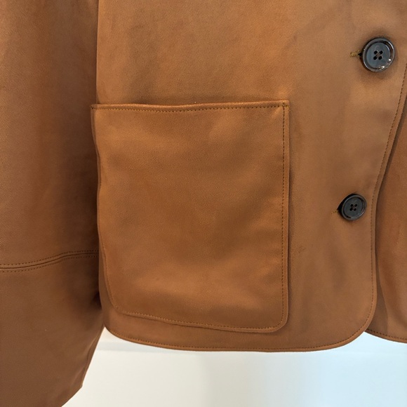 Abercrombie & Fitch Tan Short Jacket Ladies XL - Picture 4 of 10